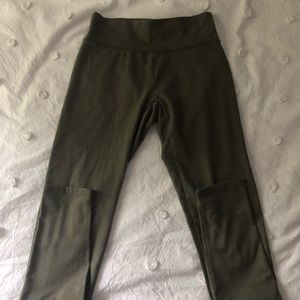 Aerie Green Cotton Leggings